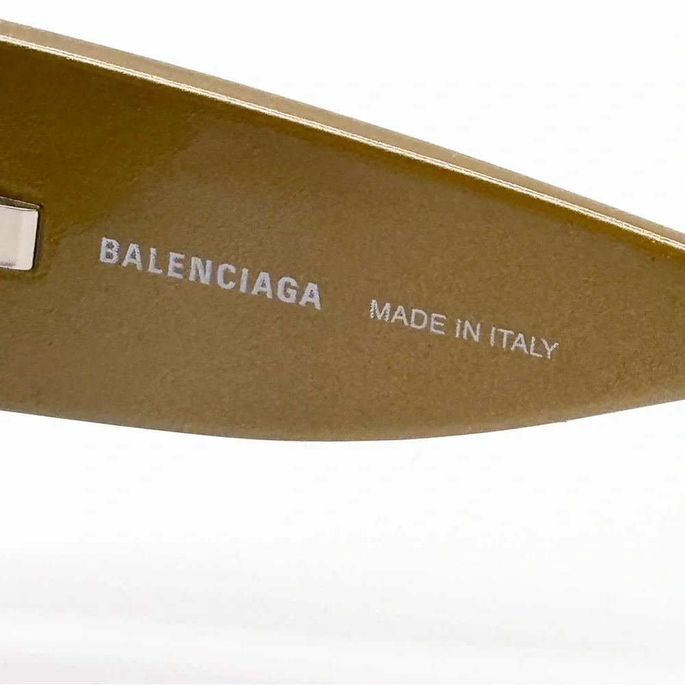 NEW BALENCIAGA BB0228S 004 GOLD OVERSIZED SUNGLASSES BALENCIAGA